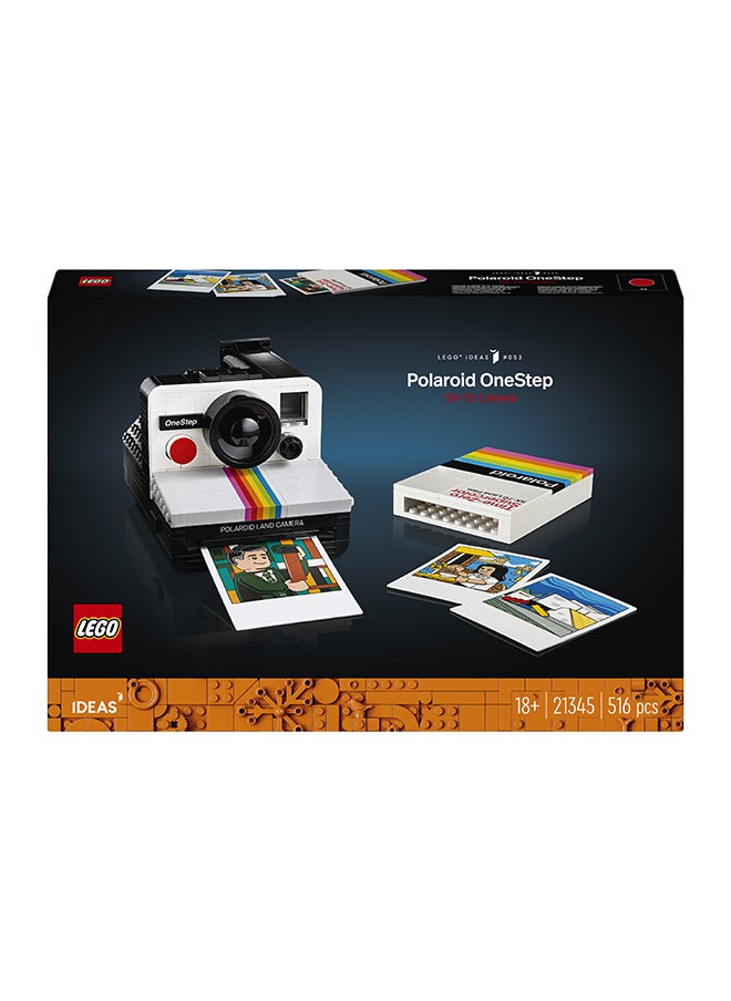 LEGO Ideas Polaroid OneStep SX-70 Camera Set for Adults, Collectible Vintage Model Kit to Build with Authentic Details, Creative Activity, Photography Gifts for Men, Women, Him, Her & Teens 21345  - Image 2