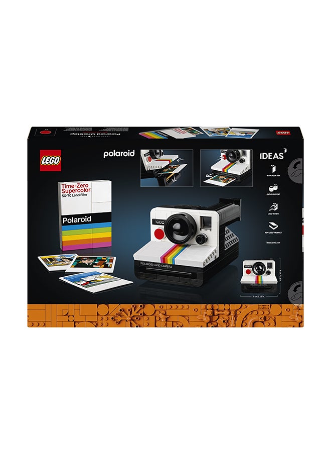 LEGO Ideas Polaroid OneStep SX-70 Camera Set for Adults, Collectible Vintage Model Kit to Build with Authentic Details, Creative Activity, Photography Gifts for Men, Women, Him, Her & Teens 21345  - Image 3