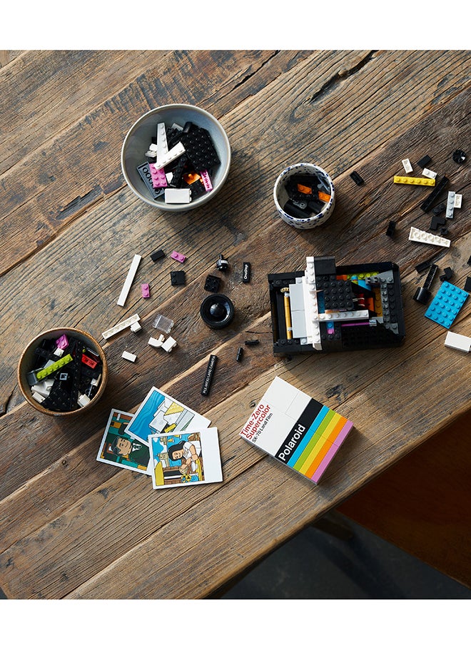 LEGO Ideas Polaroid OneStep SX-70 Camera Set for Adults, Collectible Vintage Model Kit to Build with Authentic Details, Creative Activity, Photography Gifts for Men, Women, Him, Her & Teens 21345  - Image 4