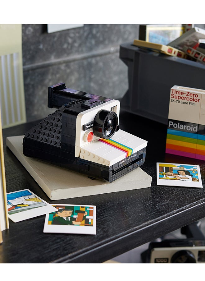 LEGO Ideas Polaroid OneStep SX-70 Camera Set for Adults, Collectible Vintage Model Kit to Build with Authentic Details, Creative Activity, Photography Gifts for Men, Women, Him, Her & Teens 21345  - Image 5