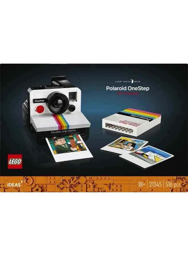ليغو هدية للمصوّرين كاميرا Polaroid OneStep SX-70‏ 21345 من LEGO® Ideas
