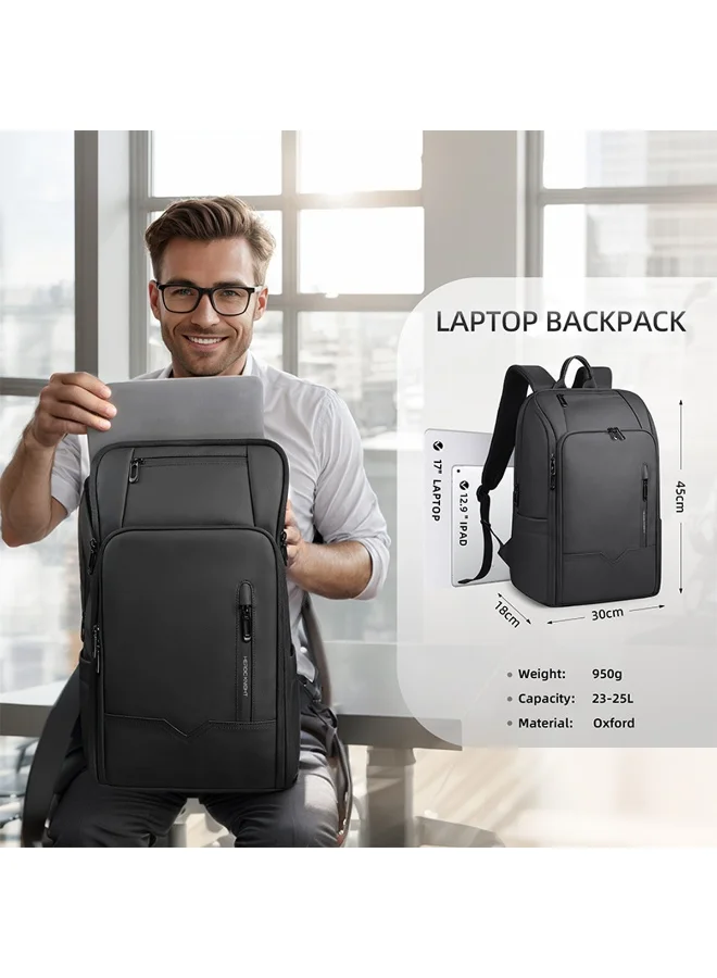 Mobcos Mobcos Back Pack Black 8207 Mobcos Back Pack Black 8207 Smart Waterproof Laptop Backpack with USB Charging Port – Anti-Theft Oxford Leather Fabric Work & Travel Backpack for Men & Women, Lightweight Professional Daypack Laptop  | Best Price UAE