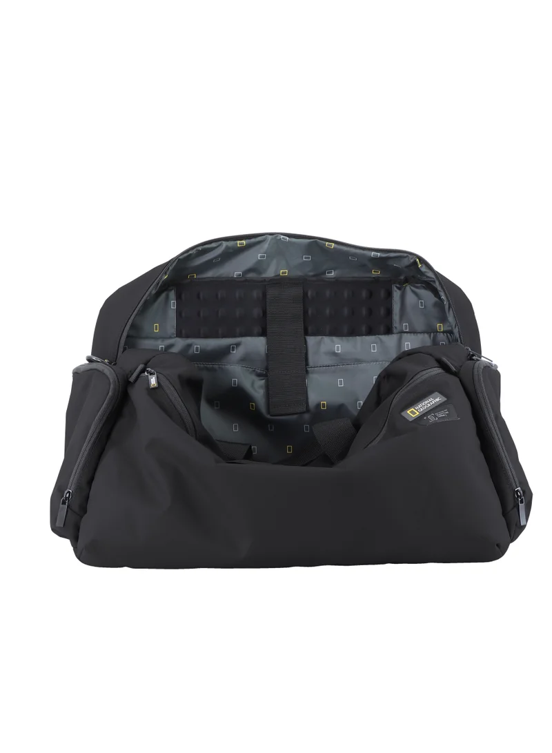NATIONAL GEOGRAPHIC National Geographic Mutation Travel Bag Black, Shockproof Adjustable Durable Multi Compartment Compact Backpack For Men And Women, Water Resistant Lightweight Business University Office College Bag