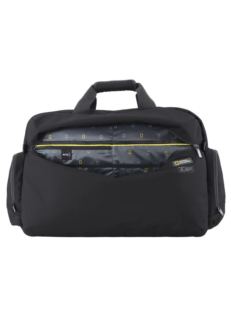 NATIONAL GEOGRAPHIC National Geographic Mutation Travel Bag Black, Shockproof Adjustable Durable Multi Compartment Compact Backpack For Men And Women, Water Resistant Lightweight Business University Office College Bag