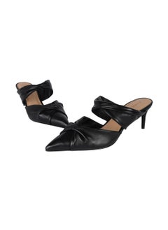 CARRANO Carrano Ladies Open Back Mule Thin Heel Leather 439001 Cab102  - Image 2