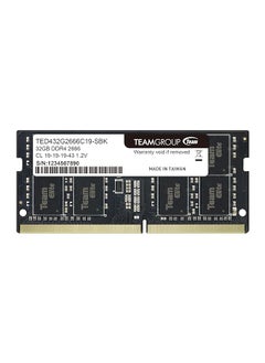Elite Ddr4 32Gb Single 2666Mhz Pc4 21300 Cl19 Unbuffered Non Ecc 1.2V Sodimm 260 Pin Laptop Notebook Pc Computer Memory Module Ram Upgrade Ted432G2666C19 S01 1X 32Gb Single