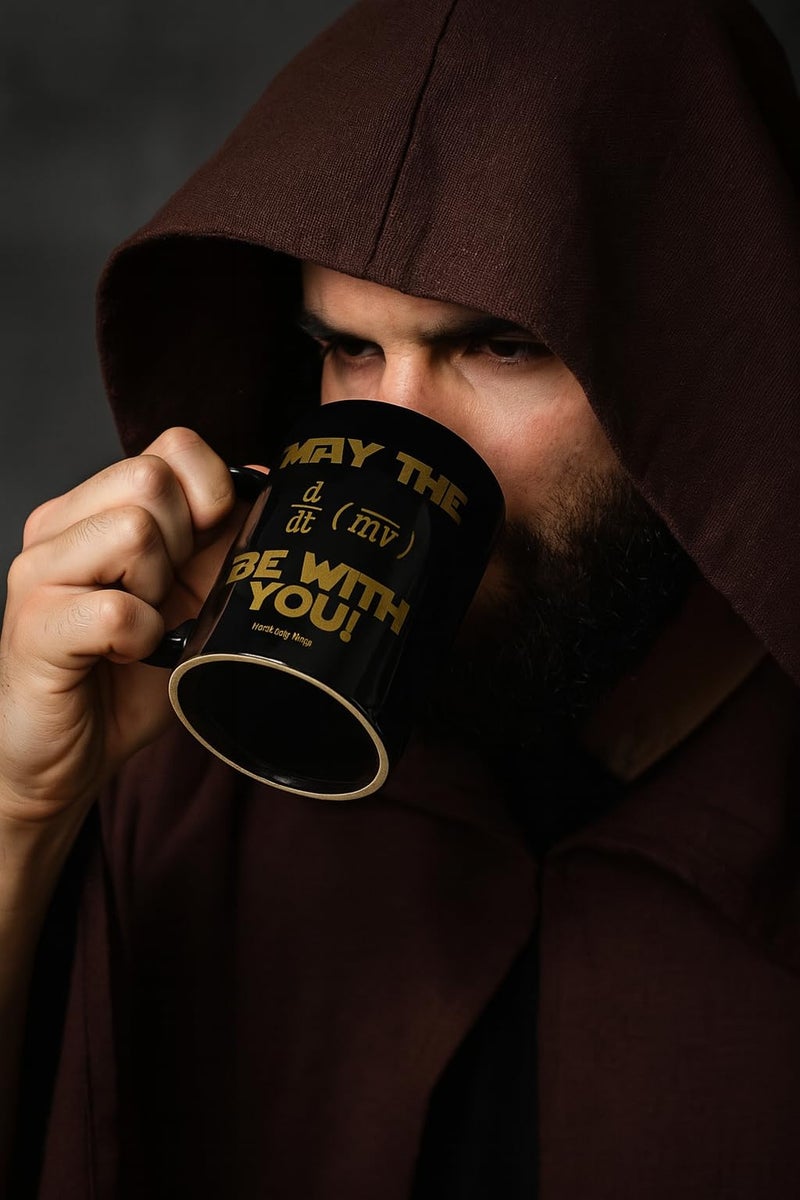 Funny Guy Mugs May The Force Be With You Equation Ceramic Coffee Mug - 11oz - Ideal Funny Coffee Mug for Women and Men - Hilarious Novelty Coffee Cup with Witty Sayings - Image 2