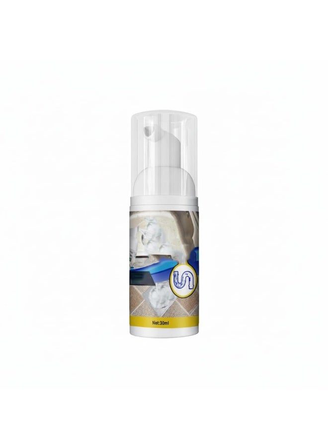 SOLARAE Foam Sink & Drain Cleaner 30ml - Sink Cleaner to Remove Limescale & Stains - Daily Plughole Foam Cleaner & Odour Eliminator - Image 1