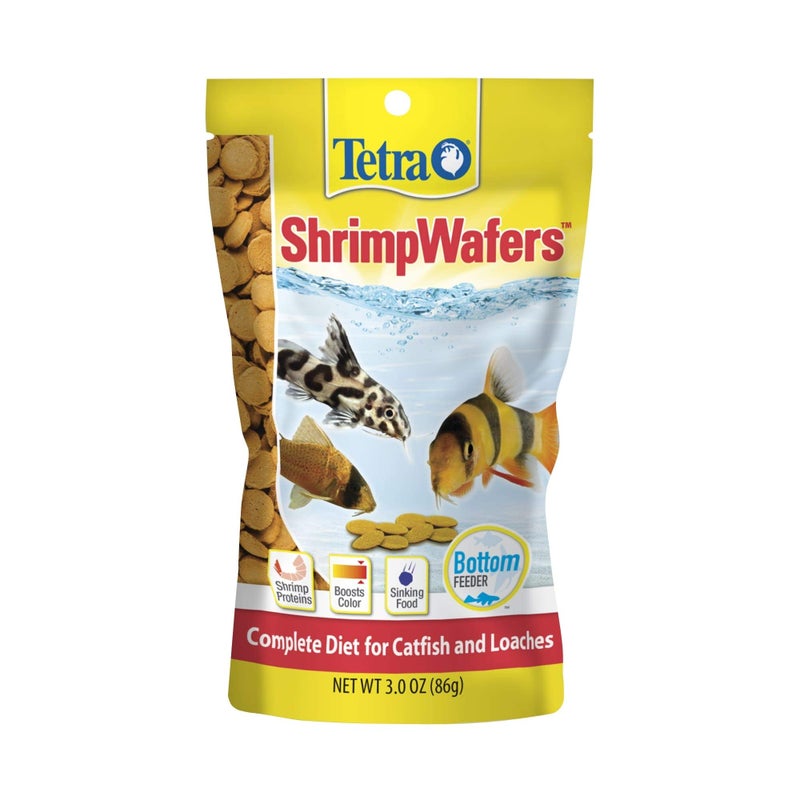 Tetra ShrimpWafers Complete Diet for Catfish and Loaches 3 Ounce - Image 1