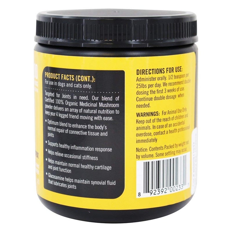 Mushroom Matrix Canine Organic Mushroom Powder Joint and Hip Function Supplement for Dogs & Cats, USA Grown, Joint Health and Hip Function, 200 Grams (Packaging May Vary) - Image 2