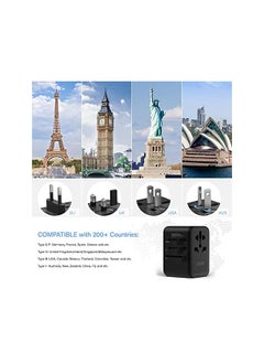 Lencent Universal Travel Adapter, GaN III 65W International Charger with 2 USB Ports & 3 USB-C PD Fast Charging Adaptor, Worldwide Wall Charger for iPhone,Samsung,Laptops, Type A/C/G/I (USA/UK/EU/AUS)  - Image 5