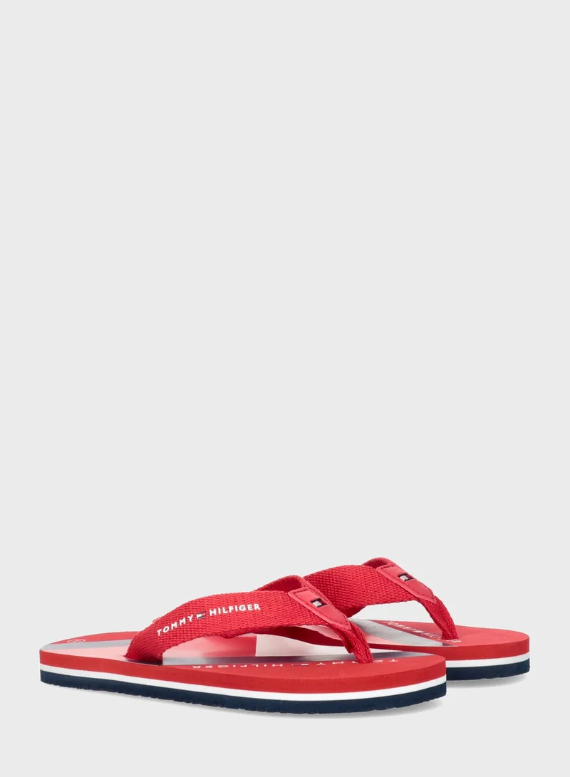 TOMMY HILFIGER Kids Slip On Flip Flop