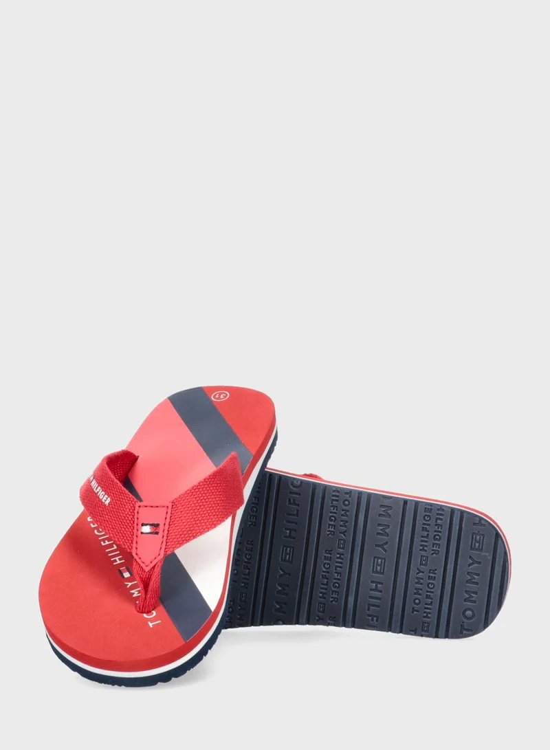 TOMMY HILFIGER Kids Slip On Flip Flop