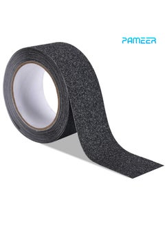 PAMEER Grip Tape, Heavy Duty Anti Slip Tape for Stairs Outdoor Indoor Waterproof 5cm x 5 meter Safety Non Skid Roll for Stair Steps Ramp Traction Tread Staircases Grips Adhesive Non Slip Strips Walk Black  - Image 1