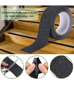 PAMEER Grip Tape, Heavy Duty Anti Slip Tape for Stairs Outdoor Indoor Waterproof 5cm x 5 meter Safety Non Skid Roll for Stair Steps Ramp Traction Tread Staircases Grips Adhesive Non Slip Strips Walk Black  - Image 5