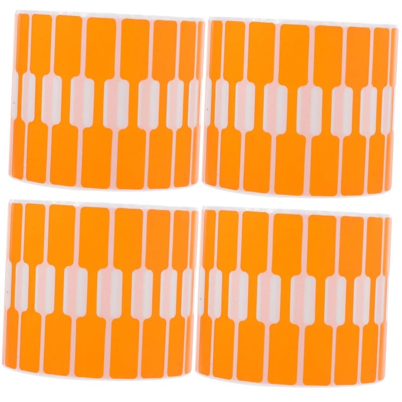 8000Pcs Jewelry Price Tag Stickers Orange Color 7X1 2X0 1CM Adhesive Backing Easy To Apply - Image 2
