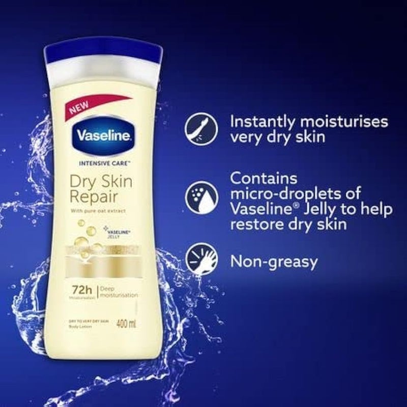 Vaseline intensive care dry skin repair body lotion - 400 ml - Image 4