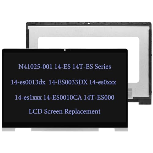 ARUISIFX N41025-001 N84878-001 Replacement for HP Envy x360 2-in-1 14-es0013dx 14-ES1023dx 14-ES0033DX 14-ES1000 14-ES 14-es0xxx 14-es1xxx 14-ES0010CA LCD Touch Screen Digitizer Assembly FHD(1920x1080) - Image 1
