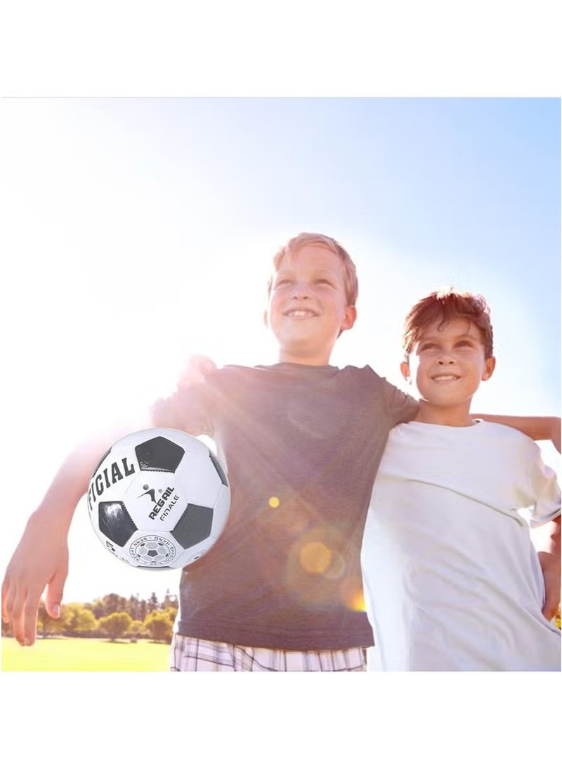 REGAIL Professional Football Competition Ball - Size 4 High-Quality PU Leather Football - Essential for Training and Matches - Includes Free Gift - Image 4