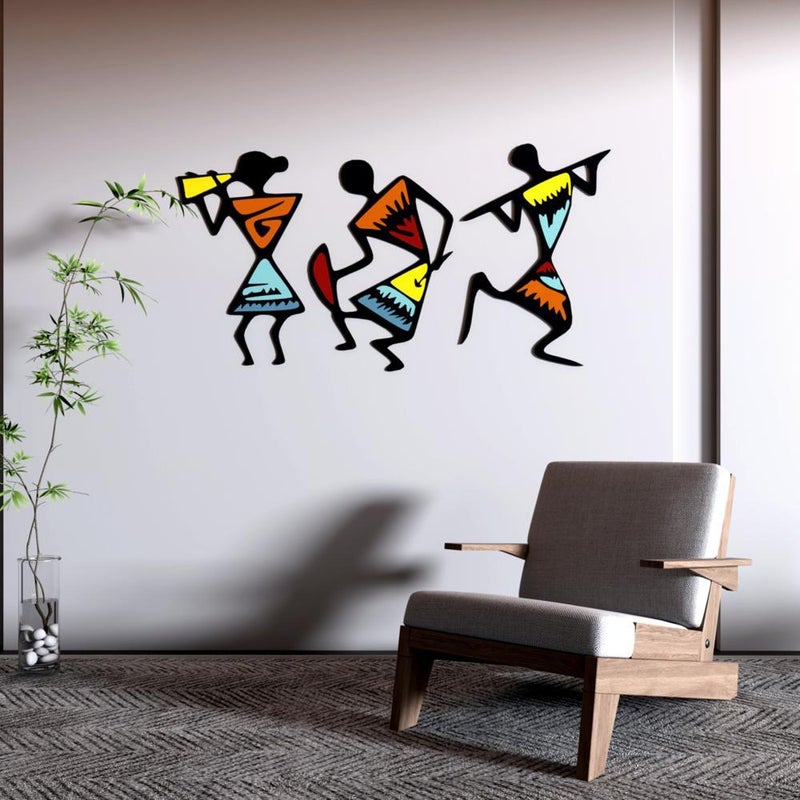 ماركتنا منحوتة ديكور خشبية بتصميم أشخاص - Image 1