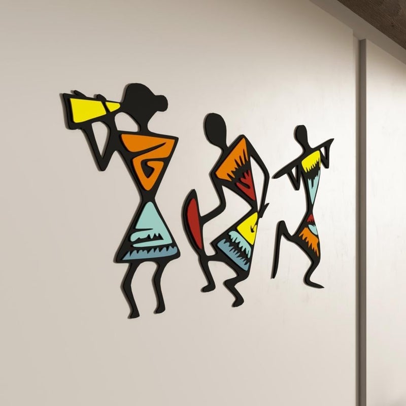 ماركتنا منحوتة ديكور خشبية بتصميم أشخاص - Image 3