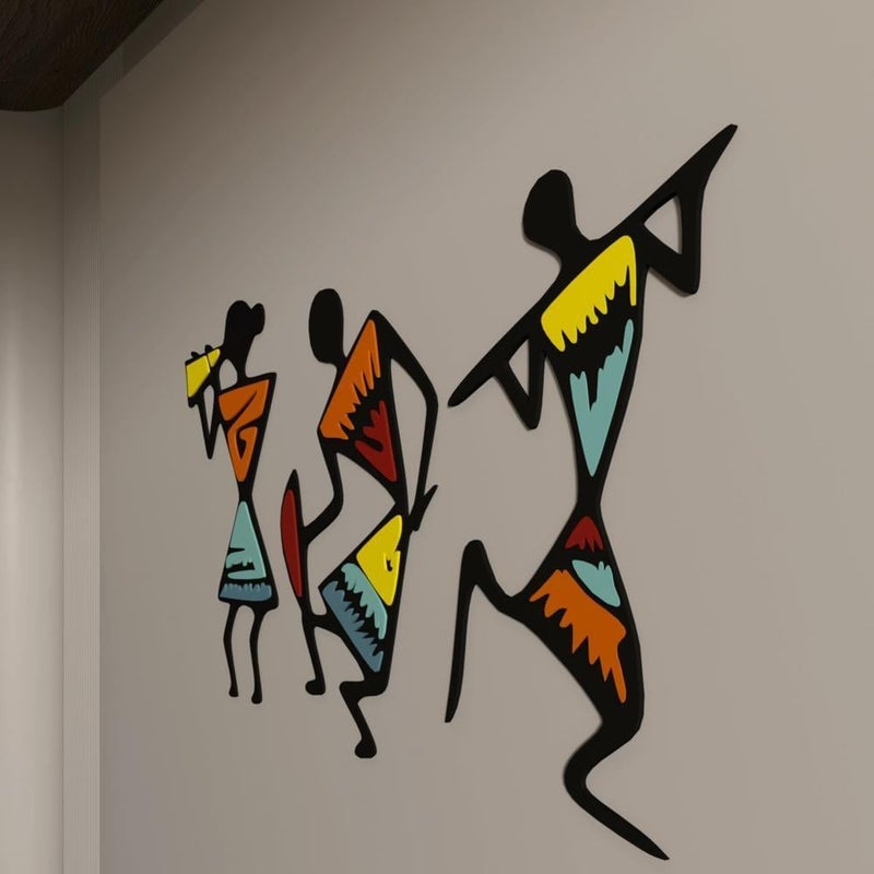 ماركتنا منحوتة ديكور خشبية بتصميم أشخاص - Image 2