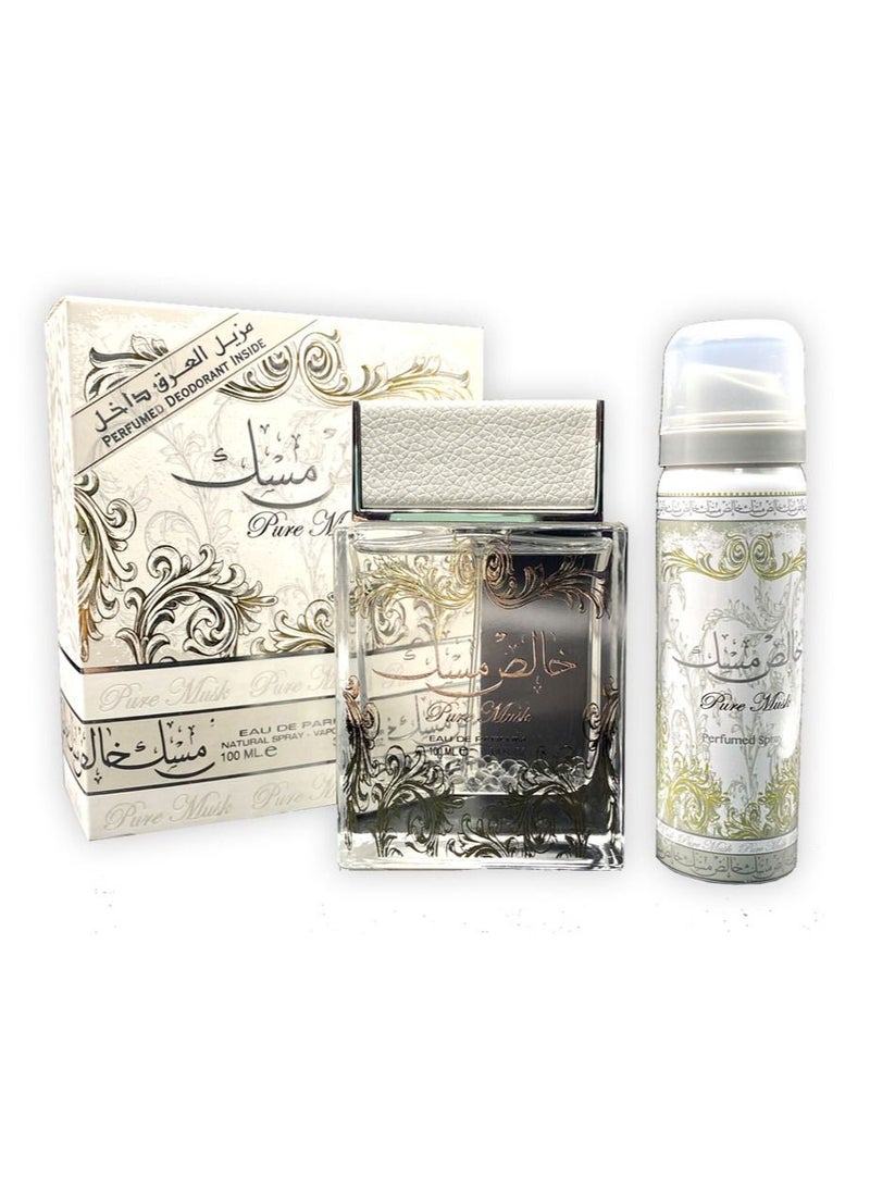 Lattafa - Pure Musk EDP 100ml + PERFUMES SPRAY 3.4OZ - Image 1
