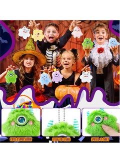 Excefore 12 PCS One-Eyed Monster Doll Pendant, Mini Stuffed Animal Keychain, Lovely Small Stuffed Animal Keychain Set, Suitable for for Party Favors, Goodie Bag Fillers, Carnival Prizes  - Image 3