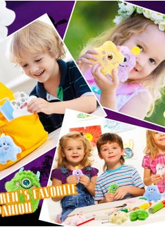 Excefore 12 PCS One-Eyed Monster Doll Pendant, Mini Stuffed Animal Keychain, Lovely Small Stuffed Animal Keychain Set, Suitable for for Party Favors, Goodie Bag Fillers, Carnival Prizes  - Image 4
