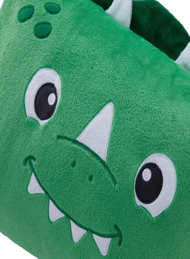 Sainteve Saint Eve Kids Pillow Pals Fuzzy Pillow Case, Cute Animal Friends Soft Pillow Cover for Kids Beds and Nap Time - Mochi The Dino - Image 2