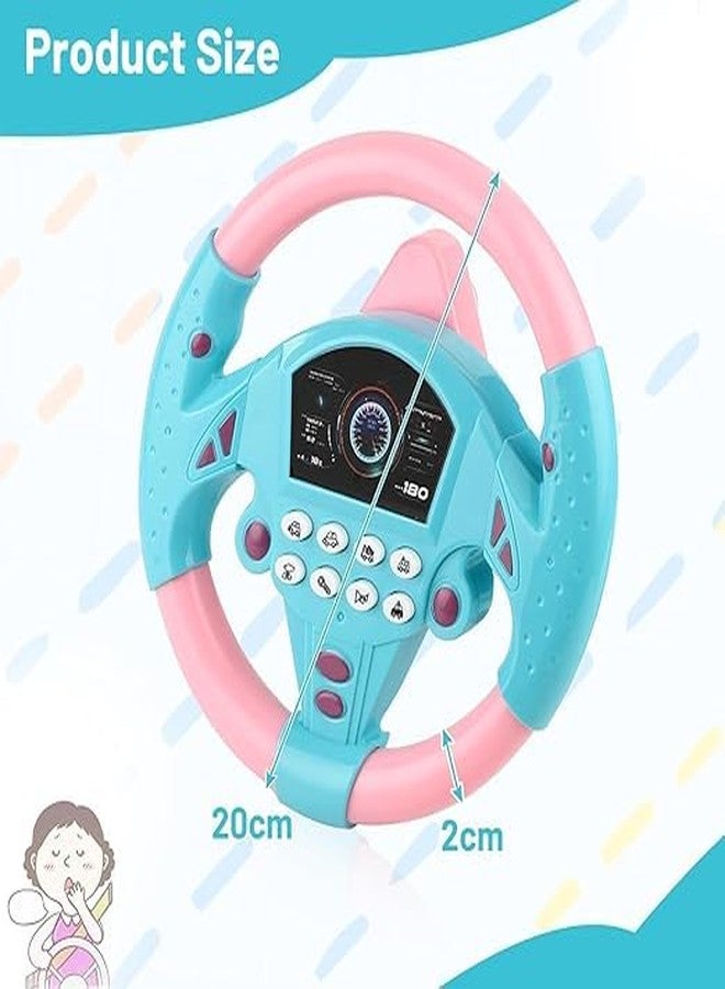 LittleLovik Baby & Kids Steering Wheel Toy, Simulator with Various Traffic Sounds & Suction Cup Base, Babies & Kids Early Educational Toys (Pack of 1). - Image 4