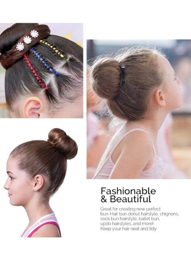 Generic - 2 pesc Hair Donut Bun Maker For Dark Hair Black(Small) - Image 1