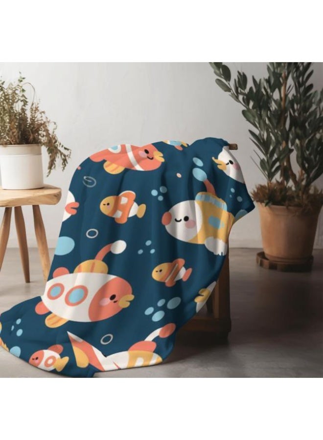 عام بطانية رقيقة من الفانيلا الكرتونية للأطفال والرضع (دافئة ومريحة، ومناسبة للنوم والألعاب) 70 سم * 100 سم - Image 5