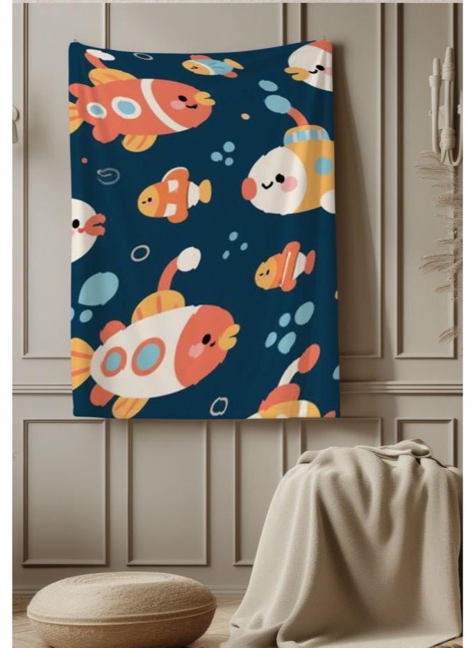 عام بطانية رقيقة من الفانيلا الكرتونية للأطفال والرضع (دافئة ومريحة، ومناسبة للنوم والألعاب) 70 سم * 100 سم - Image 1