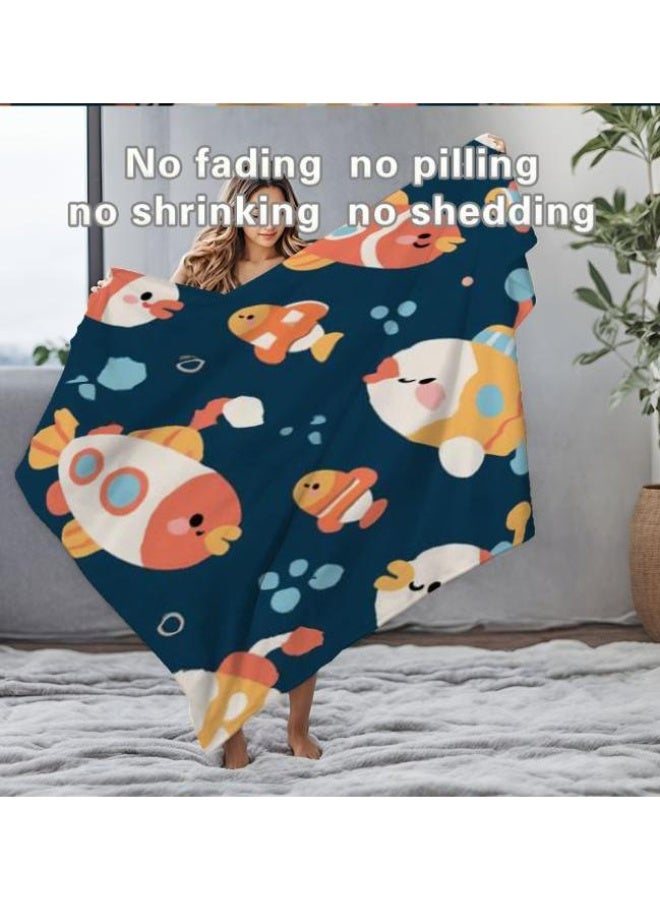 عام بطانية رقيقة من الفانيلا الكرتونية للأطفال والرضع (دافئة ومريحة، ومناسبة للنوم والألعاب) 70 سم * 100 سم - Image 4