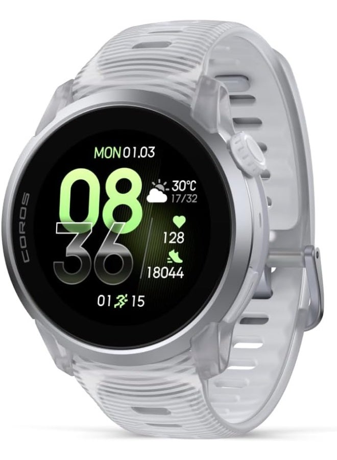 COROS PACE 4 Ultralight Sports GPS Watch, 1.2" AMOLED Touchscreen, 19 Days Daily Use, Voice Control, Advanced Training Tools, GPS, Navigation (Cloud White) Silver - Image 1