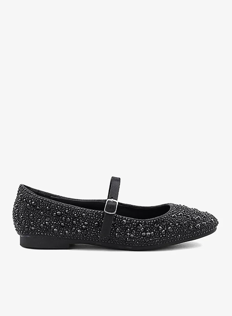 كابلي Cuple Embellished Mary Jane Ballerina Flats