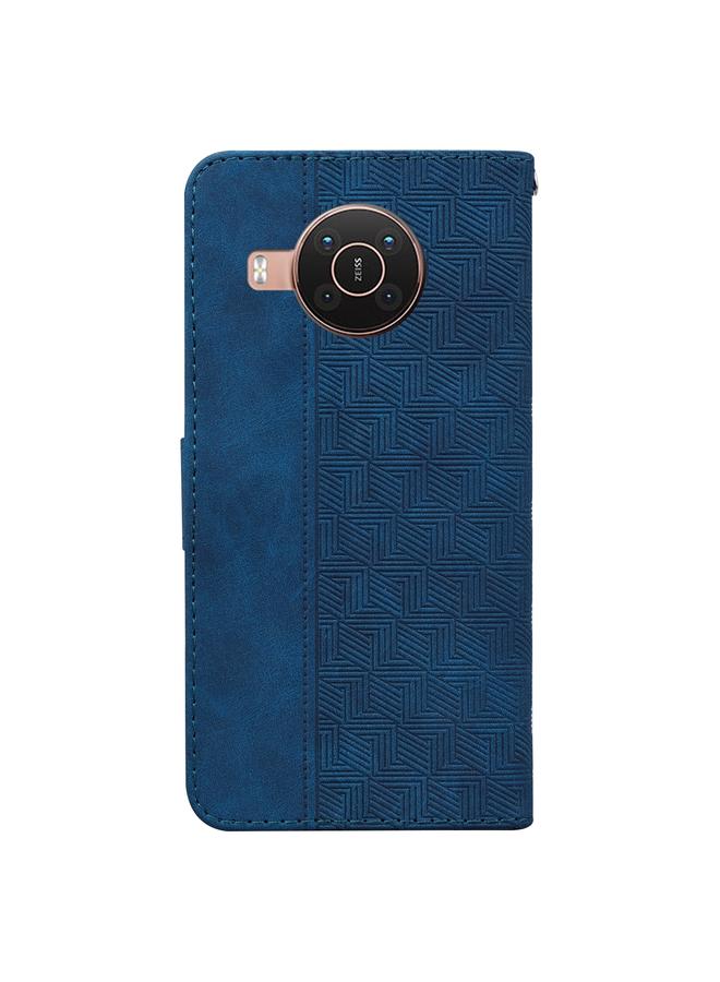 اس-توب جراب لهاتف Nokia X10 / X20 مصنوع من الجلد المنقوش هندسيًا - Image 3