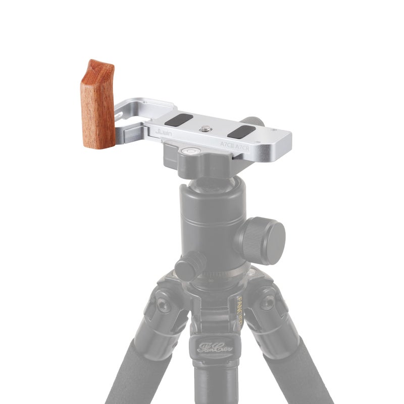 FOEASY Foto4easy Wooden LShape HandleGrip for Sony A7C II A7CR Camera with Quick Release Baseplate for Arca Swiss - Image 2