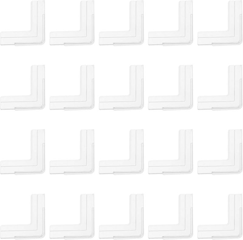 واقيات زوايا PVC الناعمة 20 قطعة وسادات أمان مضادة للاصطدام لحواف أثاث المكتب للحماية من الأطفال لسلامة المنزل - Image 1