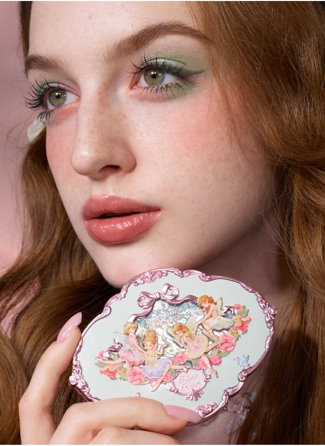Flower Knows Midsummer Fairytales Embossed Five-Color Eyeshadow Palette Long-Lasting Waterproof Makeup Palette-03 Fairy Melody  - Image 3