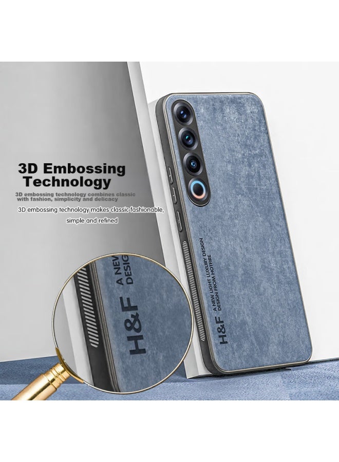 Hotfire Phone Case For Meizu 21 Pro, Meizu 21 Pro Protective Cover, Upgraded Skin-like Lambskin, Frosted Lens Protection, Full Coverage, Personalized Design For Men And Women, Silicone - Coral Blue - Image 2