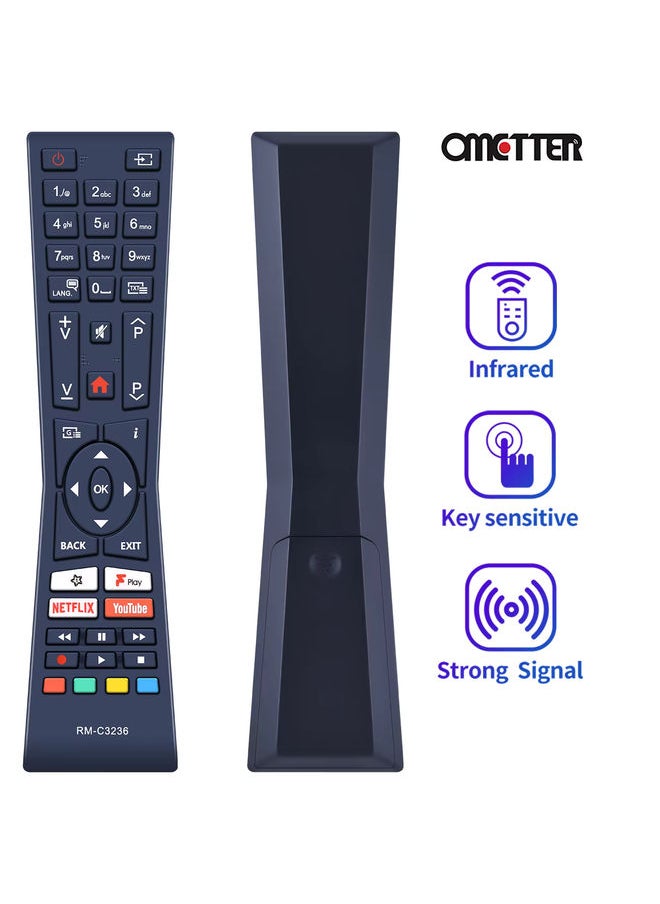 OMETTER - RM-C3236 For JVC TV Remote Control LT-24C685 LT-24C686 LT24C665 LT-24C665 LT40C880 LT-40C880 - Image 1