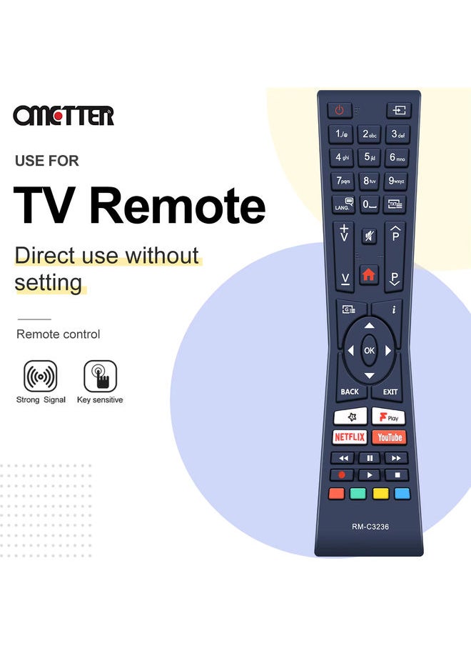 OMETTER - RM-C3236 For JVC TV Remote Control LT-24C685 LT-24C686 LT24C665 LT-24C665 LT40C880 LT-40C880 - Image 1
