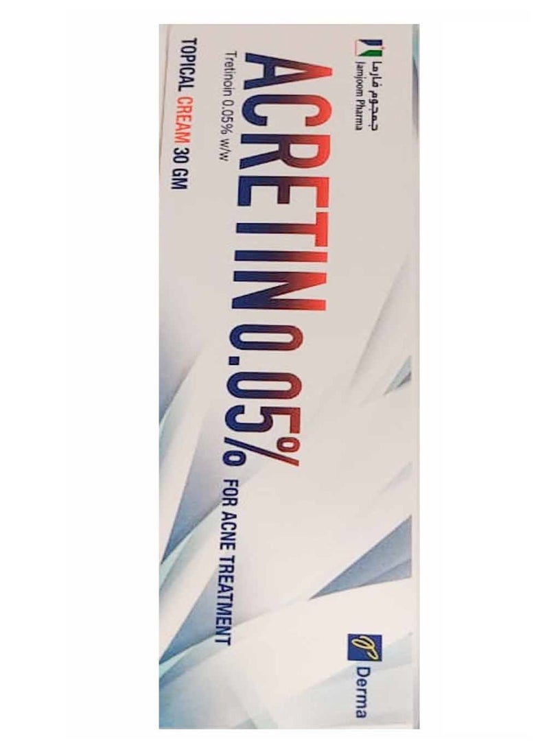Generic - ACRETIN 0.05% ACNE CREAM 30GM - Image 1