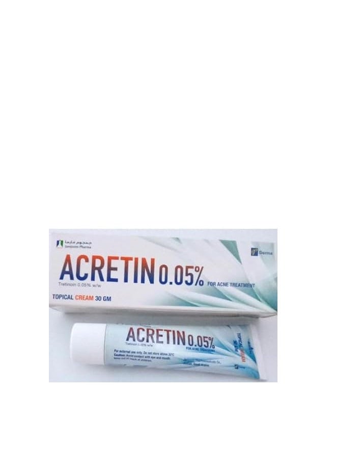Generic - ACRETIN 0.05% ACNE CREAM 30GM - Image 1