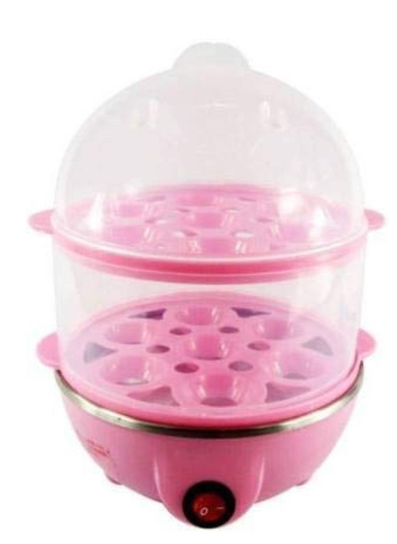 Raxoom Multi-Function Electric 2 Layer Egg Boiler Cooker &Steamer, Double Layer Egg Boiler Electric Automatic off 12 Egg Poacher for Steaming, Cooking, Boiling and Frying, 400 Watts  - Image 2
