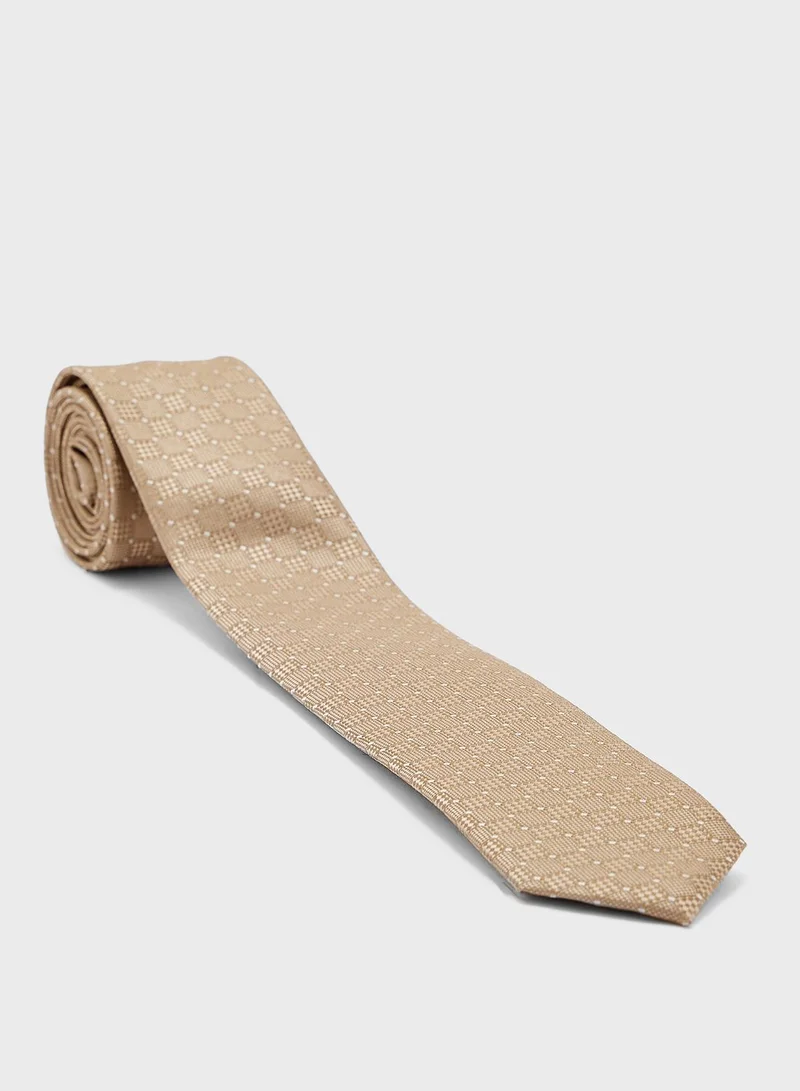 Mango Man Micro Polka Dots Structure Tie