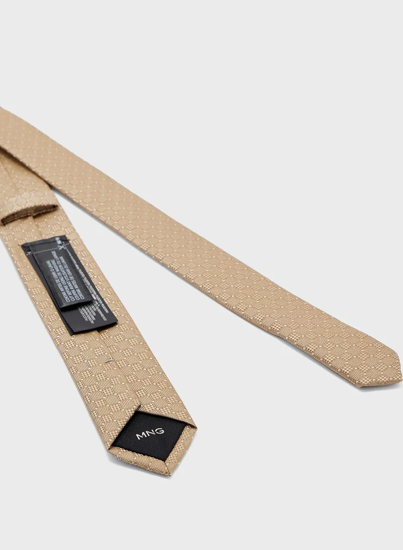 Mango Man Micro Polka Dots Structure Tie