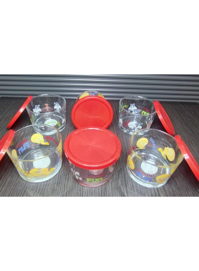 باساباتشي 95321 Workshop Pasabahce Looney Tunes Storage Container 6 Pcs - Image 4